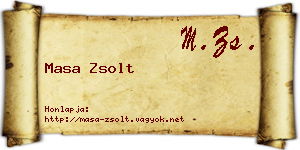 Masa Zsolt névjegykártya